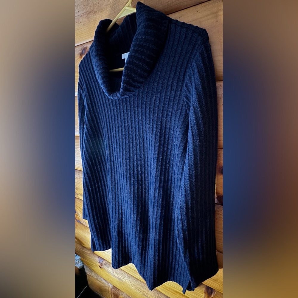 J. Jill Midnight Blue Cowl Neck Sweater